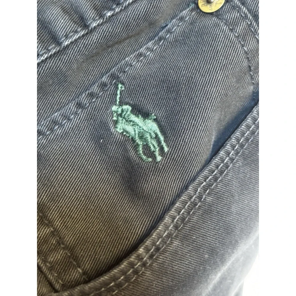VTG Polo Ralph Lauren Jeans Mens 40x30.5 Authentic Dungarees Classic Faded Black
